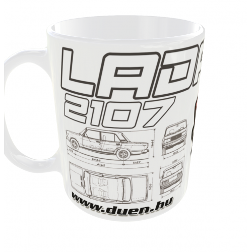 LADA 2107 - piros - bögre